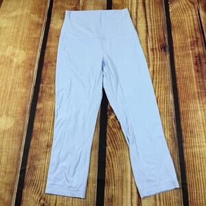 Lululemon Cropped Align Leggings Womens 6 Light Blue Purple High-Rise Pant 20"